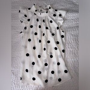 Loft polka dot tank blouse NWT